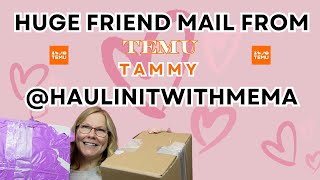 Unboxing Enormous Gift from @temu Tammy @HaulinitwithMema