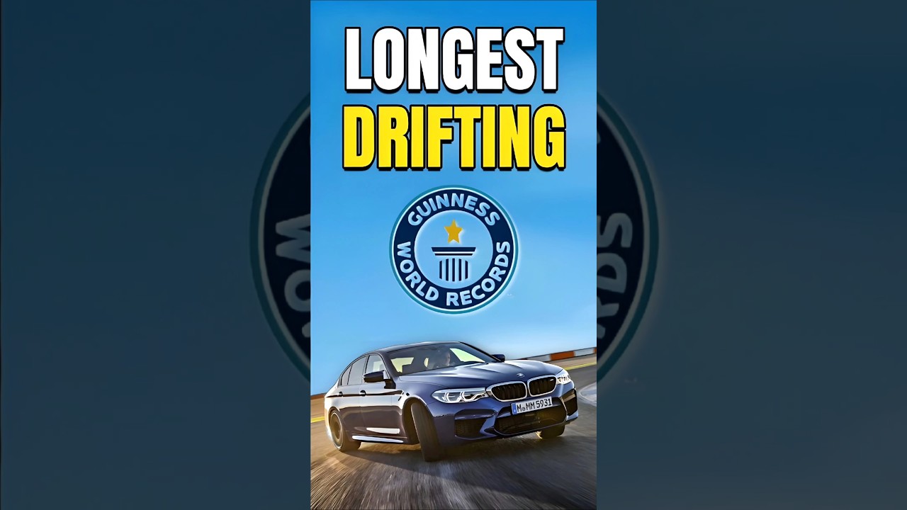 Рекорд самого длинного дрифта в мире, установленный на BMW M5.