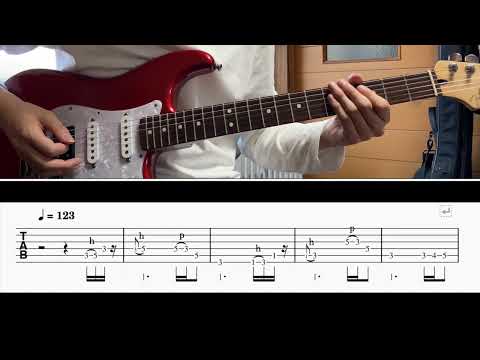 [TAB譜] 古い日記/和田アキ子 Guitar Intro & riff [ギター]