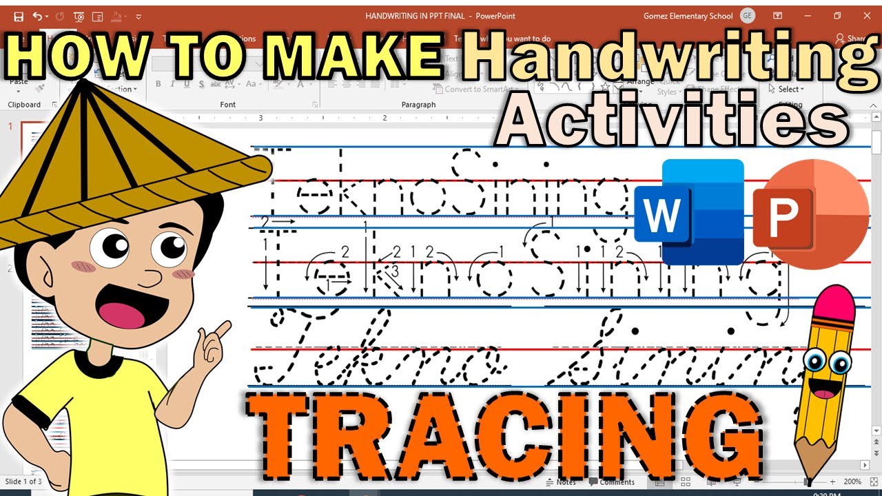 how-to-make-name-tracing-activity-in-blue-red-blue-lines-handwriting