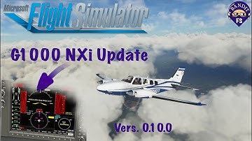 MSFS 2020 | G1000 NXi Update by Working Title  | Vers. 0.10.0 | KSWF - KDCA | RVAV PNP Approach |