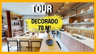 APARTAMENTO CHIQUE   78 M² - TOUR VIRTURAL DECORAÇÃO  #decoration #decoração