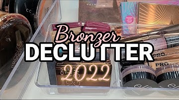 BRONZER DECLUTTER!!!! SO MANY PANS