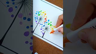 colourful tree #painting #viral #shortsfeed #journal #flowers  #youtubeshorts #priknowtomakeit