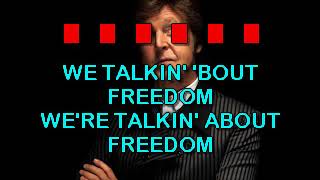 Paul McCartney   Freedom Karaoke (karaoke version) - Visite o site: www.tvkaraoke.com.br
