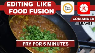 How to make Food Videos in Kinemaster Like Food Fusion  - Cooking Video Editing Tutorials screenshot 4