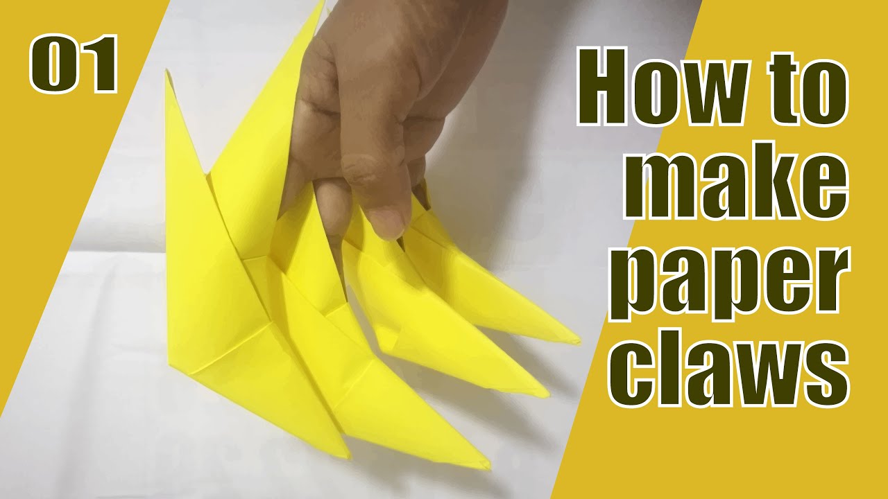 How to make paper claws | Easy Method - YouTube