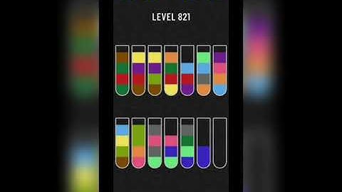 Water sort puzzle level 821