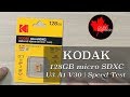 Kodak U3 A1 V30  128GB Micro SDXC Card | Speed Test