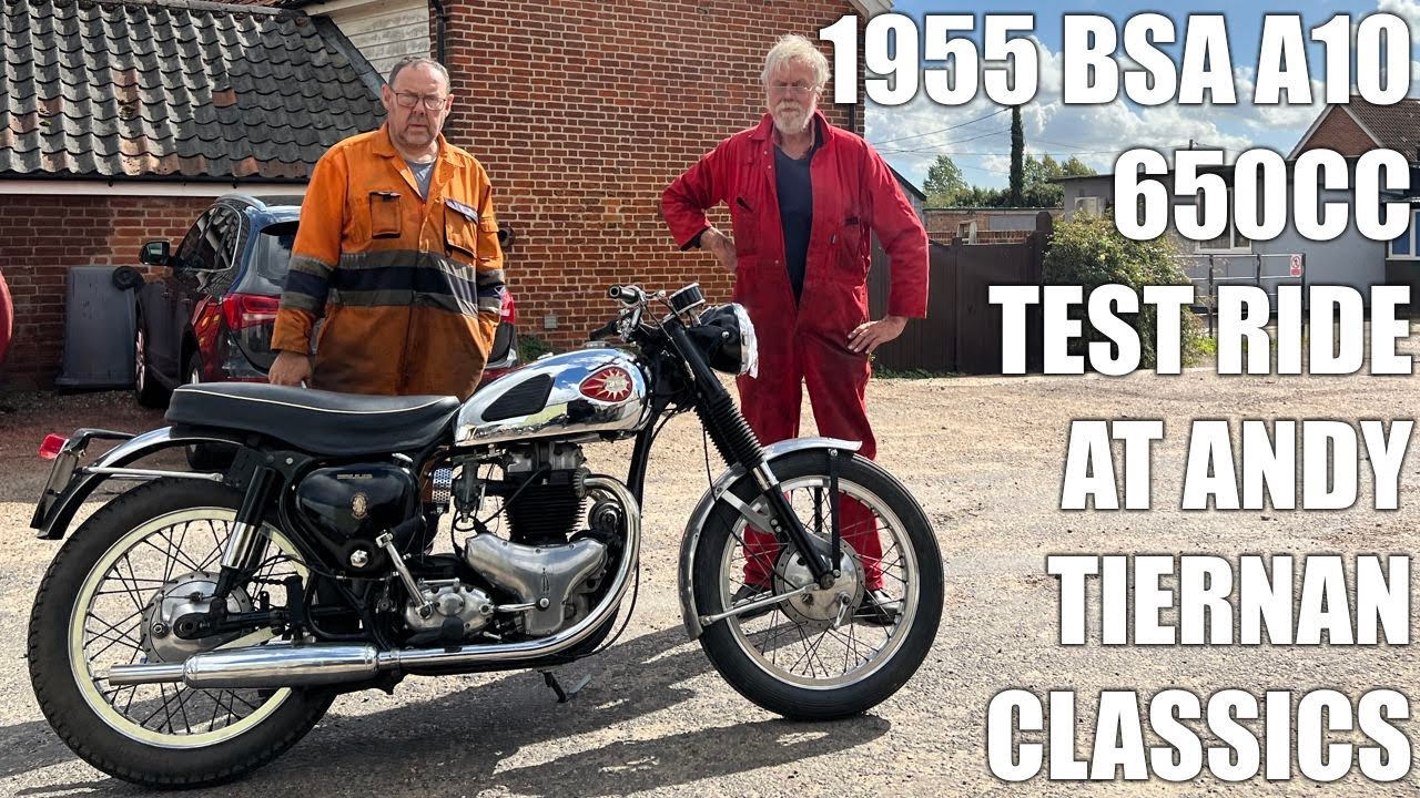 1  1955 BSA A10 650cc at Andy Tiernans 