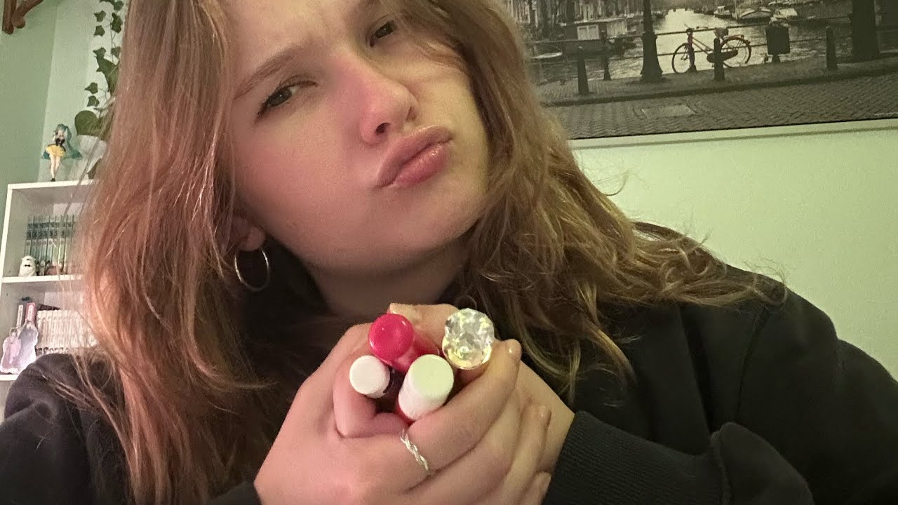 my lip balm haul can put you to bed 🛌 (mouth sounds +gentle whispers) 