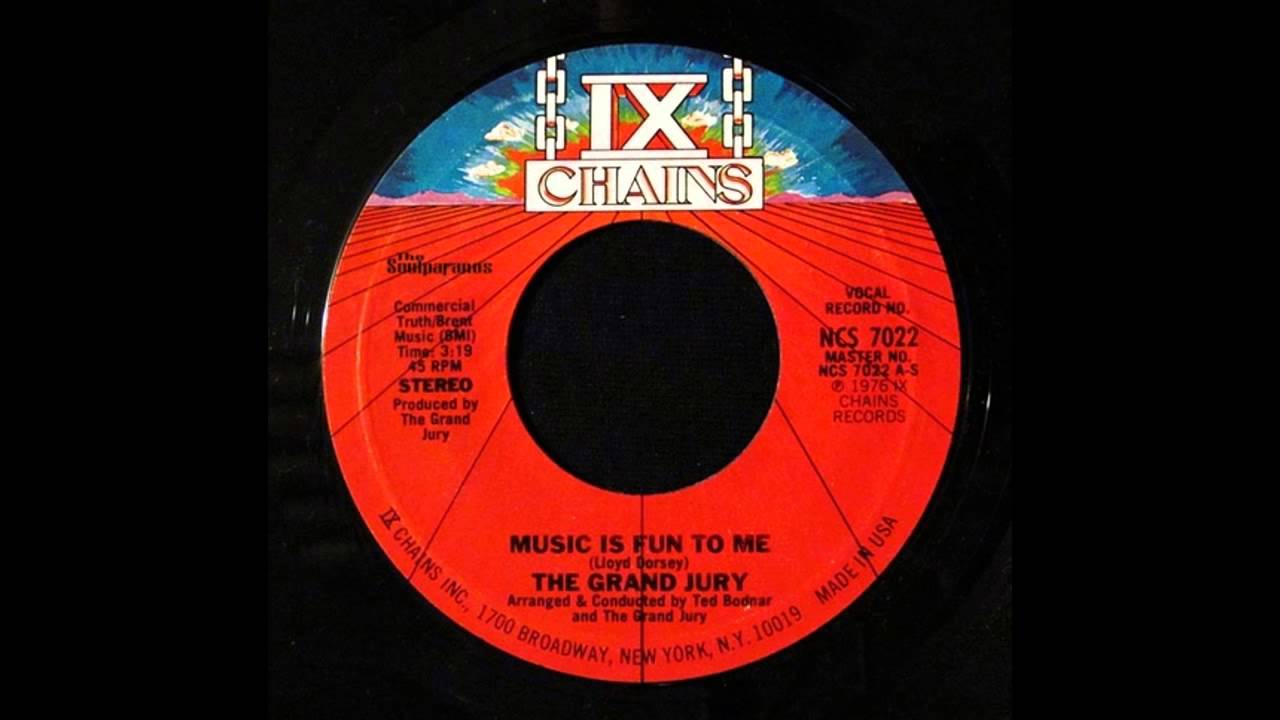 FUNK 45t - The GRAND JURY - Music is fun to me - 1976 IX Chains