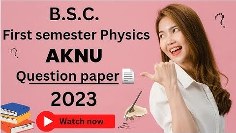 Adikavi nannaya university degree sem-1 physics model paper