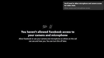 Facebook Messenger Voice Not Working with on Microsoft Edge