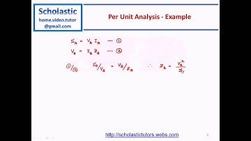 Per Unit Analysis for Power Systems and Smart Grid Studies - #01