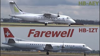 Bankrupt Skywork Airlines - Dornier 328 Saab 2000 - Landings At Ams