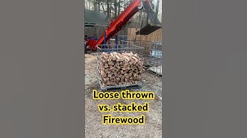IBC firewood tote - loose thrown vs. stacked