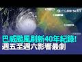 巴威颱風刷新40年紀錄！7級風半徑達380km…暴風圈明傍晚觸陸 明晚至週六影響最劇｜北市一天2大坑！林森北路突塌「自來水狂湧出」｜三立新聞LIVE