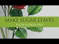 How to Make Sugar Leaves Easy For Roses With Flower Pro l Sugar Flowers