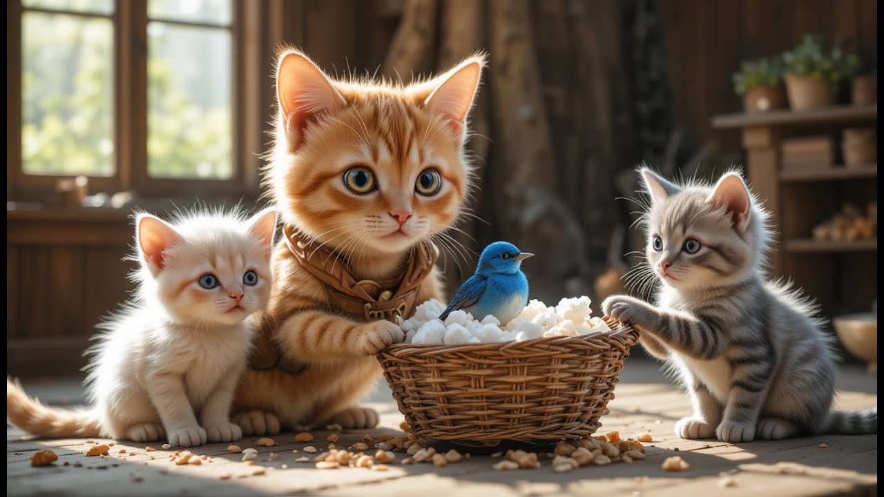 Brave Tabby Cat Saves Injured Bird | A Heart-warming Journey