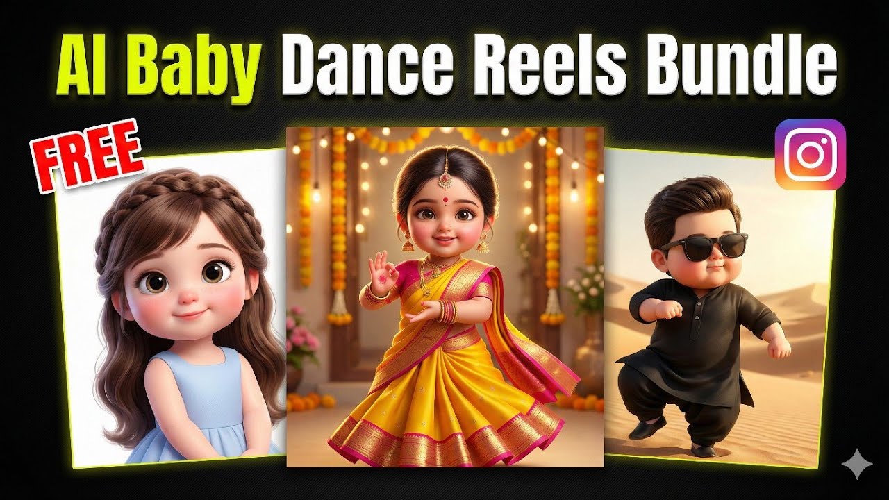 Trending AI Dance Reels Bundle | Baby & AI Girl Dance Viral Pack