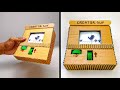 How To Make Google T-Rex Runner Game From Cardboard || DIY Cardboard Gameboy