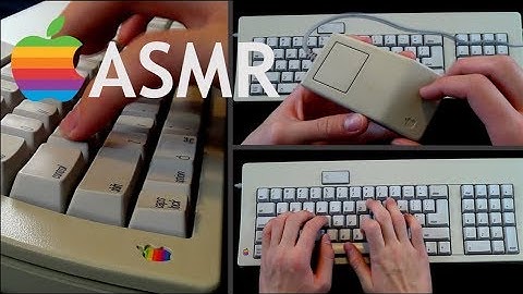 ASMR Vintage Apple Macintosh Mechanical Keyboard Typing [Binaural, No Talking]
