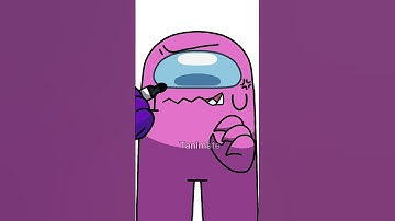 Thumbnail of Among us Rodamrix || I ❤️/ LOVE YOU || Pink x Purple || #animation meme #amongus #rodamrix #tanimate