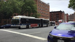 MTA NYCT Bus: 2012 Nova Bus LFS Artic #5903 M102/#5898 M101 Bus @ 3rd Avenue & East 113 Street