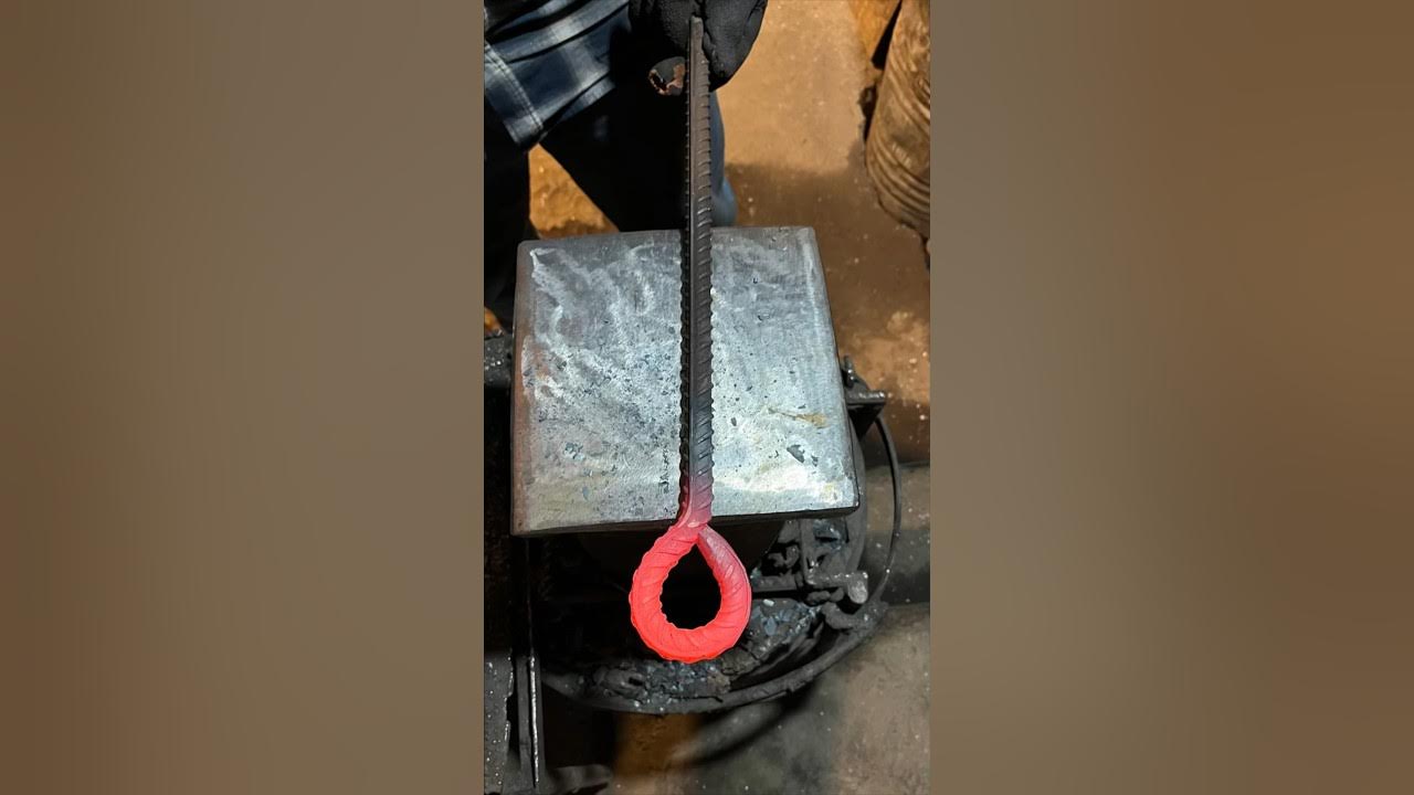 How to EASILY bend Rebar by Hand smithy blacksmith handmade rebar YouTube