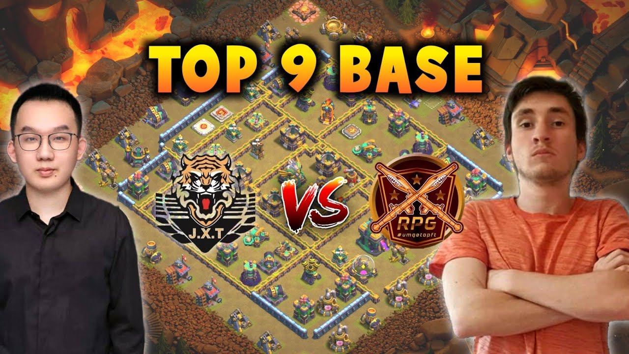 Top 9 TH14 War Base with Link | J.X Tiger vs Repotted Gaming Bases & ATN ATTAX vs GS Bases