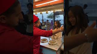 New trand #turkishicecream #food #realturkishicecreama #ytshorts #food #love #turkishworld #funny