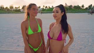 LANA RHOADES & REYA SUNSHINE HAVING FUN ON THE BEACH