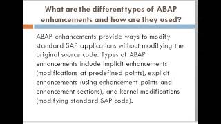 SAP -ABAP Full Stack part -II