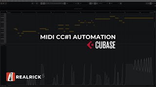 Tutorial. Creating Vibrato and Bend via MIDI CC#1 Automation in Cubase