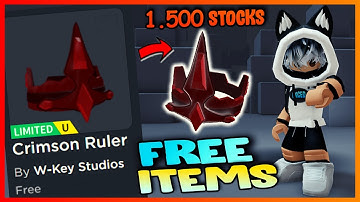 1,500 stocks crown FREE items, How to get FREE UGC LIMITED ITEMS  - Roblox Gunsmith Simulator