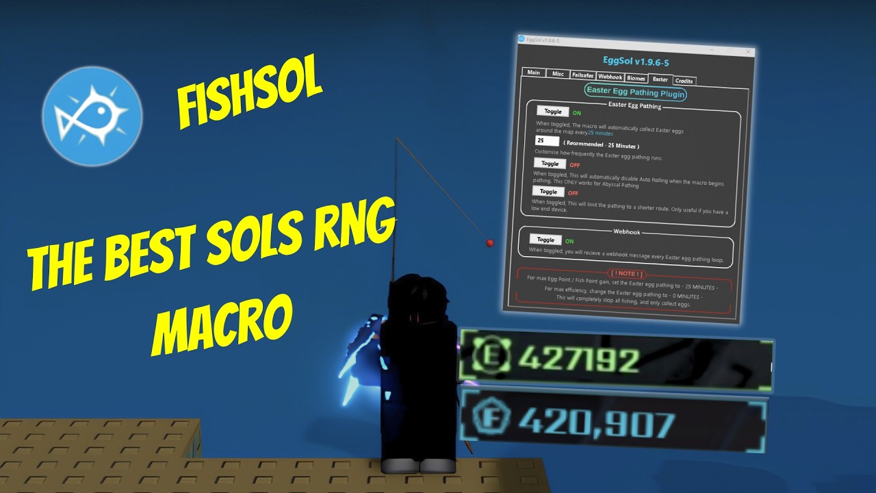 Tinytask Macro Script Sols Rng How to Setup the Best Sol's RNG Fishing Macro - FishSol - YouTube