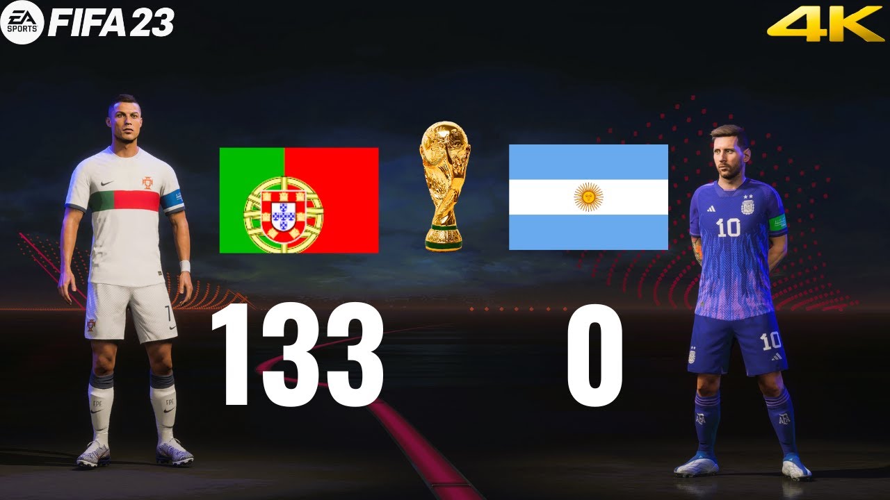 FIFA-23 PS5, Portugal Vs Argentina ft. Ronaldo, Messi, FIFA World Cup  Final