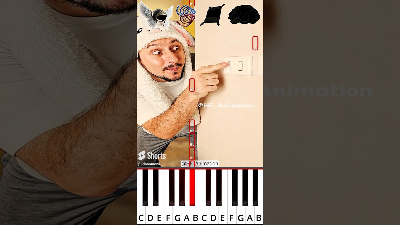 Never trust anyone near the light switch... 💀 (@HF_Animation) - Octave Piano Tutorial