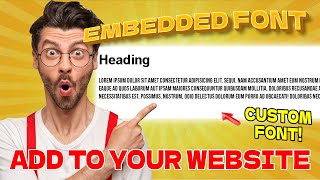 USING CUSTOM EMBEDDED FONTS TO STYLIZE WEB SITE TEXT