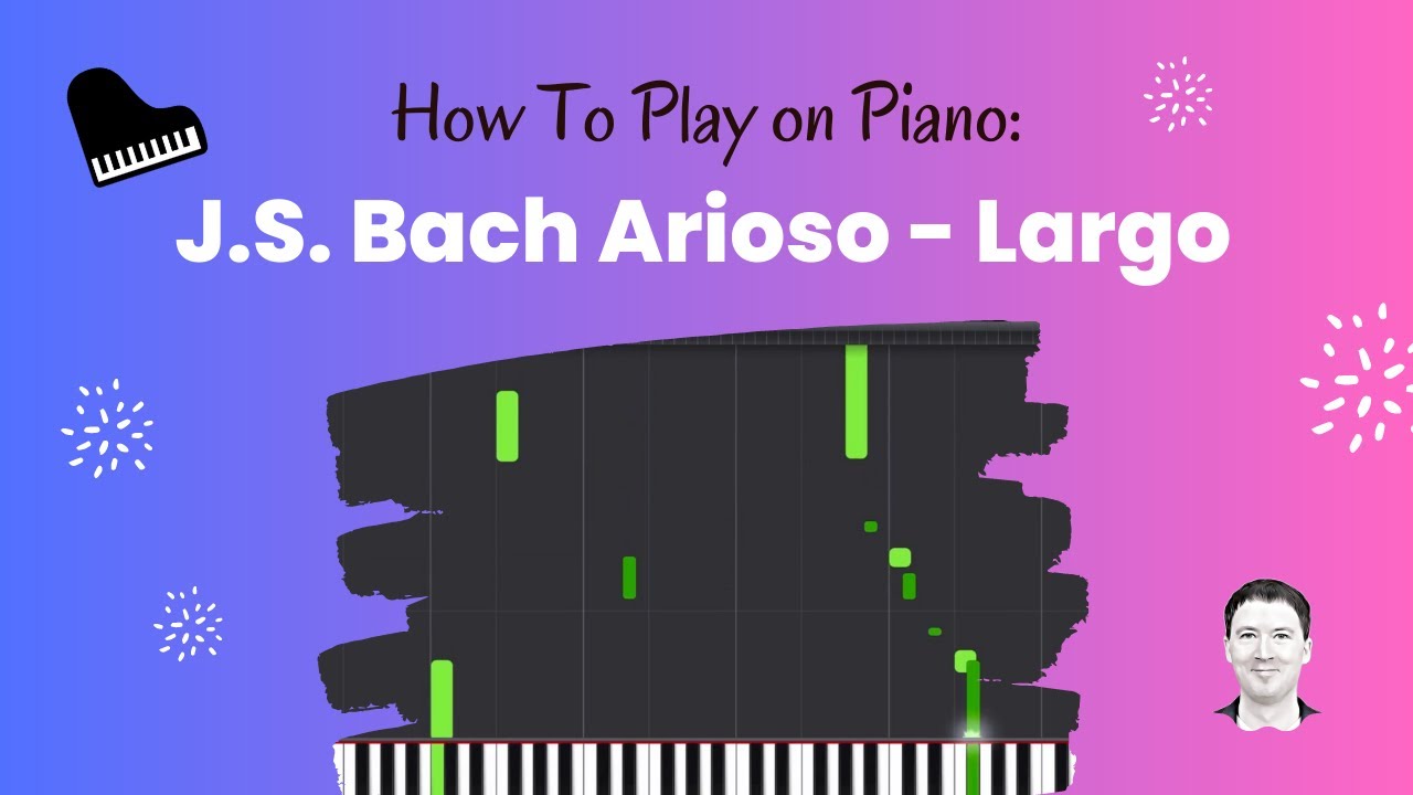 Bach Arioso - Synthesia piano tutorial