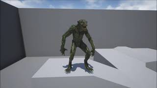 Lizard Alien Test Epic Skeleton In UE4