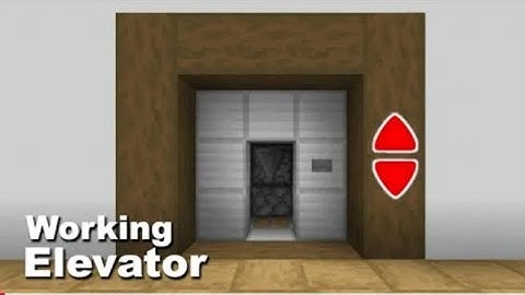 How to build a working elevator In Minecraft Full tutorial 