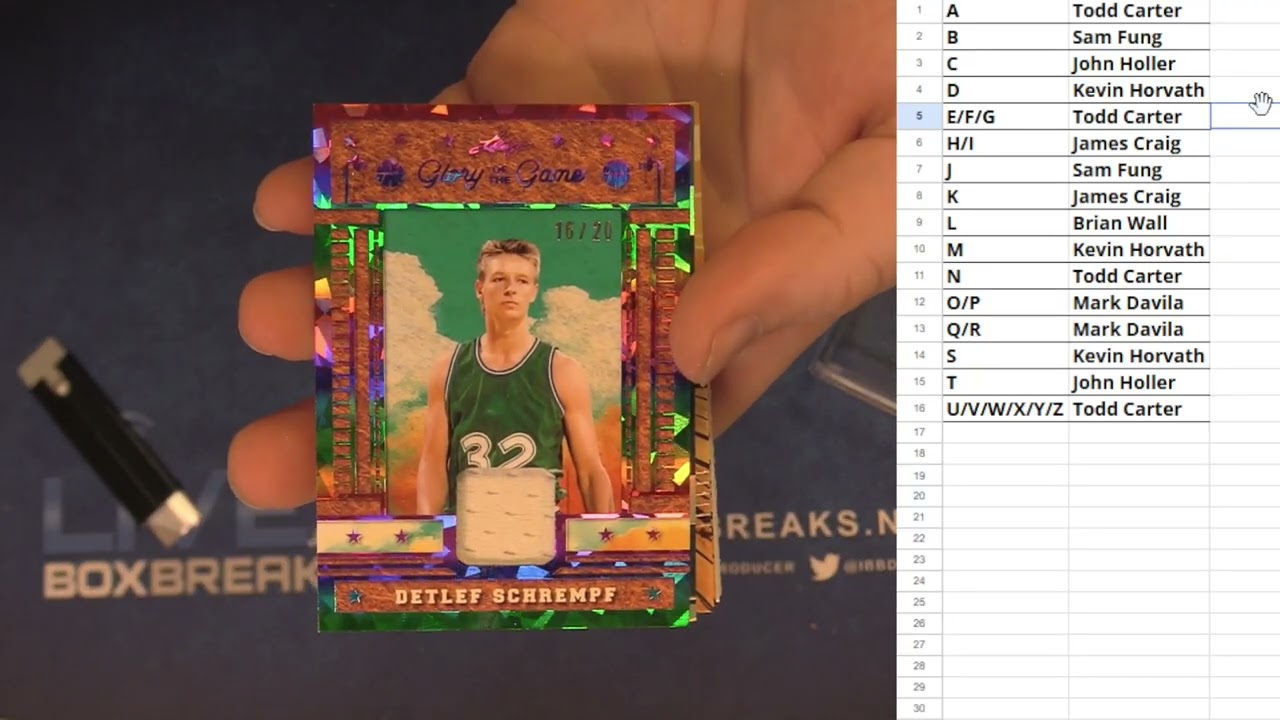 2025 Leaf Glory Of The Game Bk Box Break #5 LBB