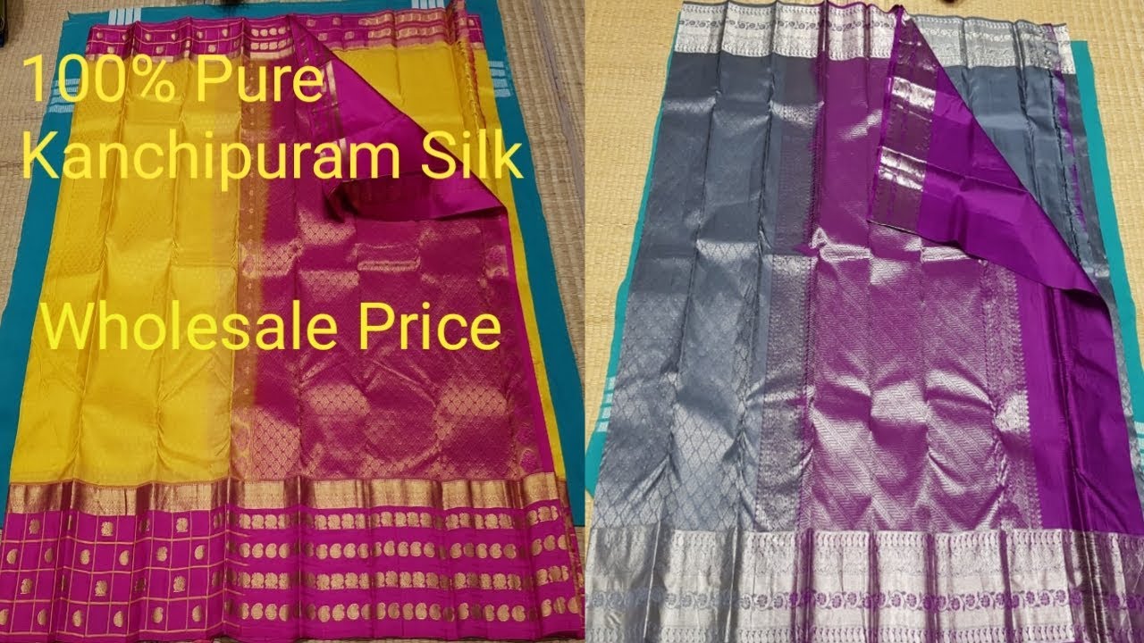 Original Pure Kanchipuram saree From Direct Weavers for Low Price