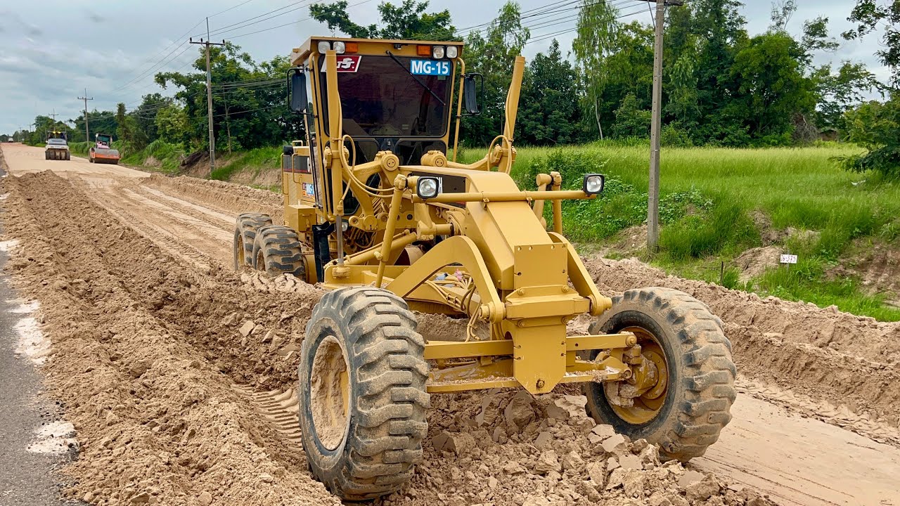 ลุยกันต่อ CATERPILLAR 140H VHP185 MG-15 Jsค้าไม้เร่งงานรื้อมิกซ์ ทล.2169 ตอนที่2บ้านโคกยาว อ.ทรายมูล