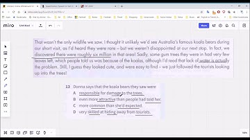 PET Test 1 reading part 3