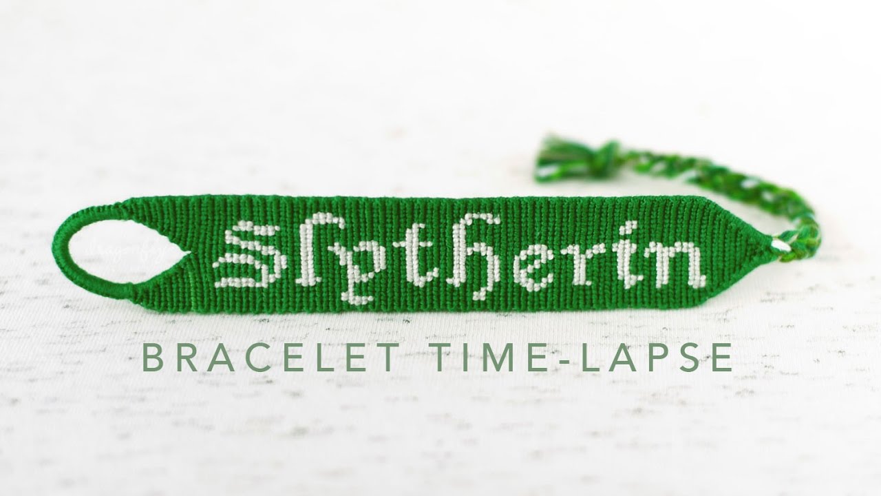 Slytherin Friendship Bracelet - YouTube