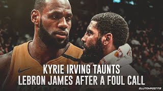 Kyrie Irving Taunts LeBron James After A Foul Call Is Overturned During Lakers vs. Nets