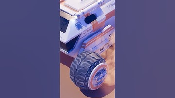 Quick sci-fi rover wheels in Blender